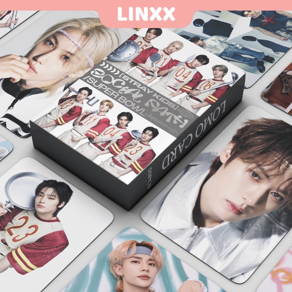 LINXX 55 Pcs Stray Kids Caminho Social Álbum Lomo Cartão Kpop Photocards Série Carrinhos Postais Y0RJ M2M1