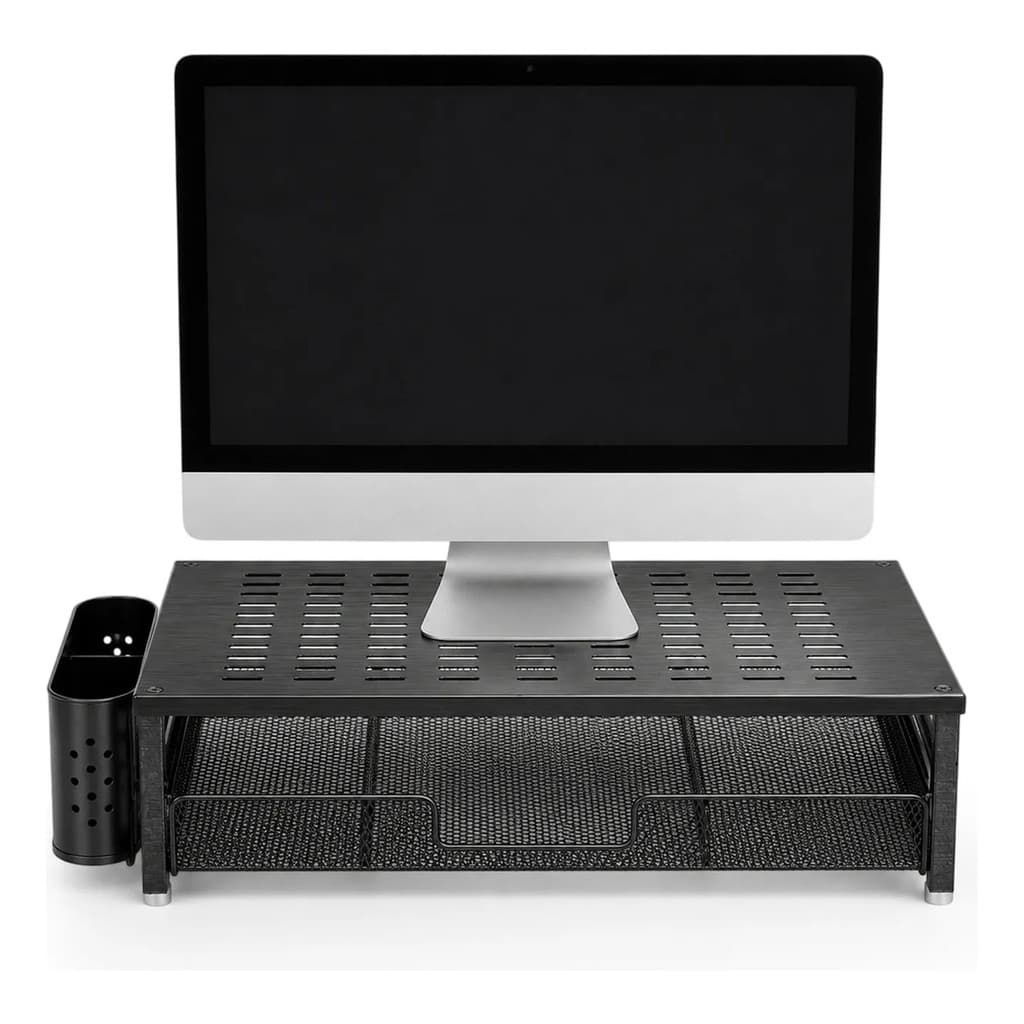 Suporte Para Monitor Mesa Com Gaveta Organizador De Escritório Base Para Monitor Ergonômica PC Home Office