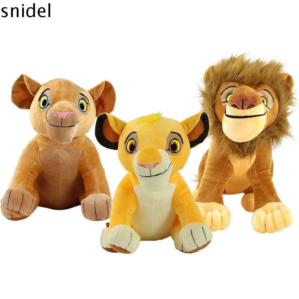 Brinquedo de Pelúcia SNIDEL Simba 30cm Presentes de Natal Animais de Pelúcia Bonecas de Pelúcia Mufasa Leão Macio Brinqu