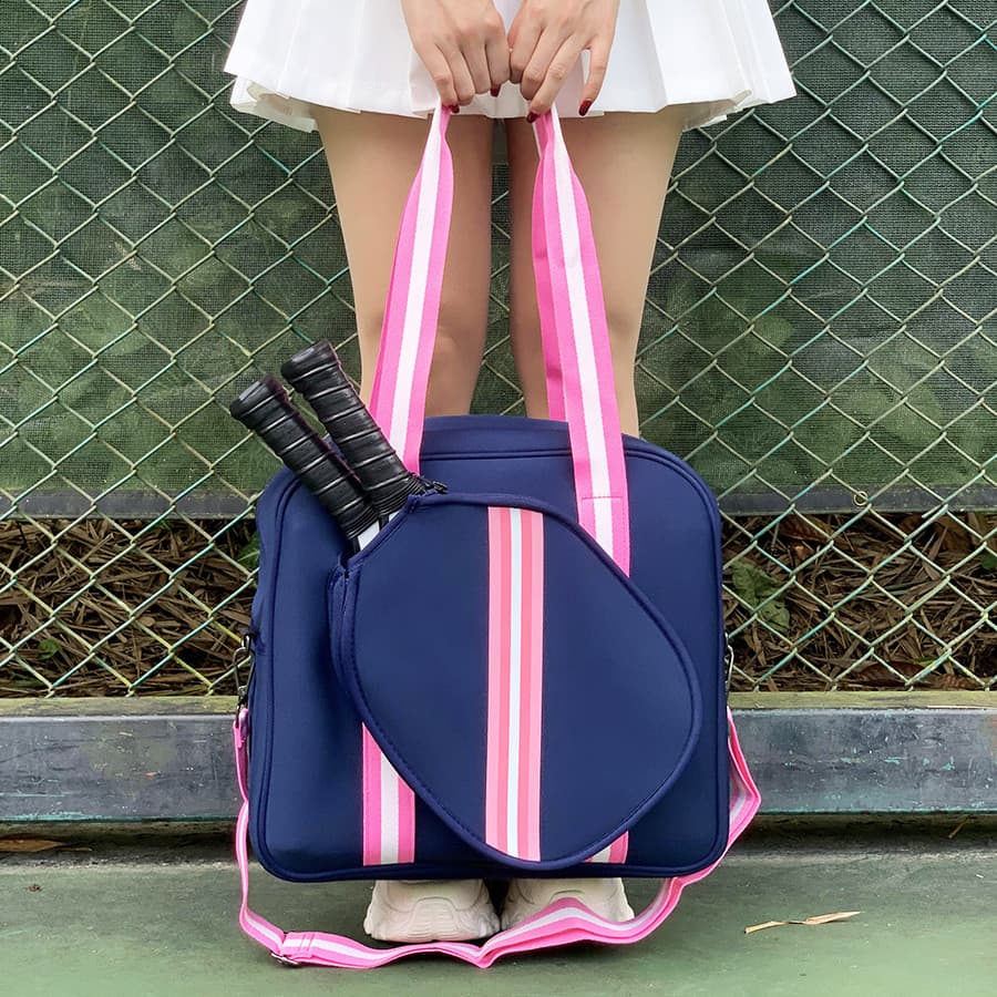 Bolsa impermeável para raquete de pickleball, feita de material de mergulho, multifuncional, de ombro único e transversa