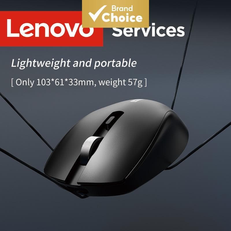 Mouse Sem Fio Empresarial Lenovo: Design Ergonômico Silencioso, 2.4G & Multi-Plataforma – Pilhas Não Incluídas