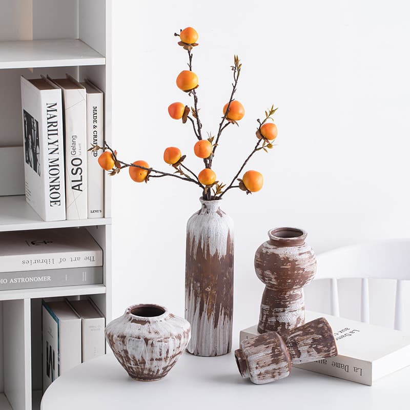 Leitura Retro Estilo Silencioso Criativo Vaso de Cerâmica Decoração Mesa de Jantar Sensação de Alta Qualidade Sala de Es
