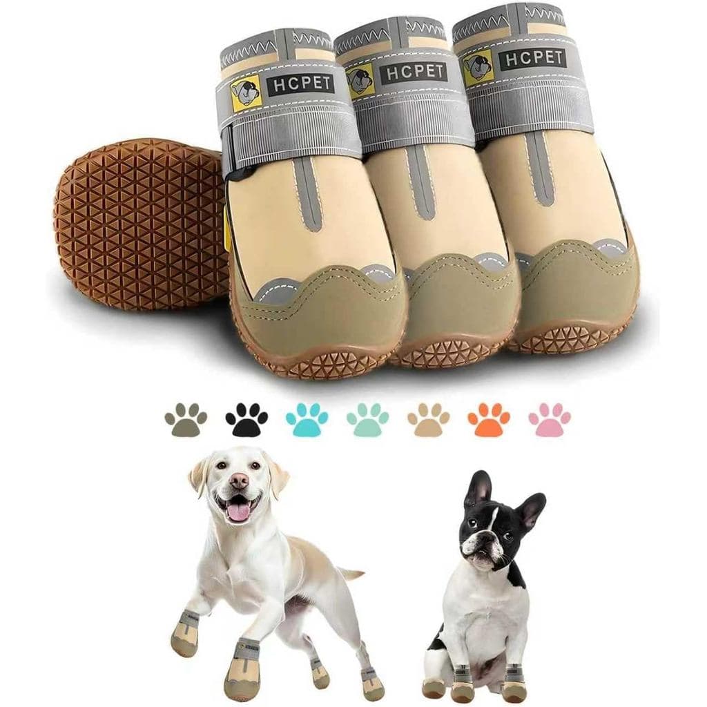 Sapatos para Cães Hcpet, Botinhas para Cães, Botas Antiderrapantes e Protetores de Patas para Pavimento Quente, Neve de