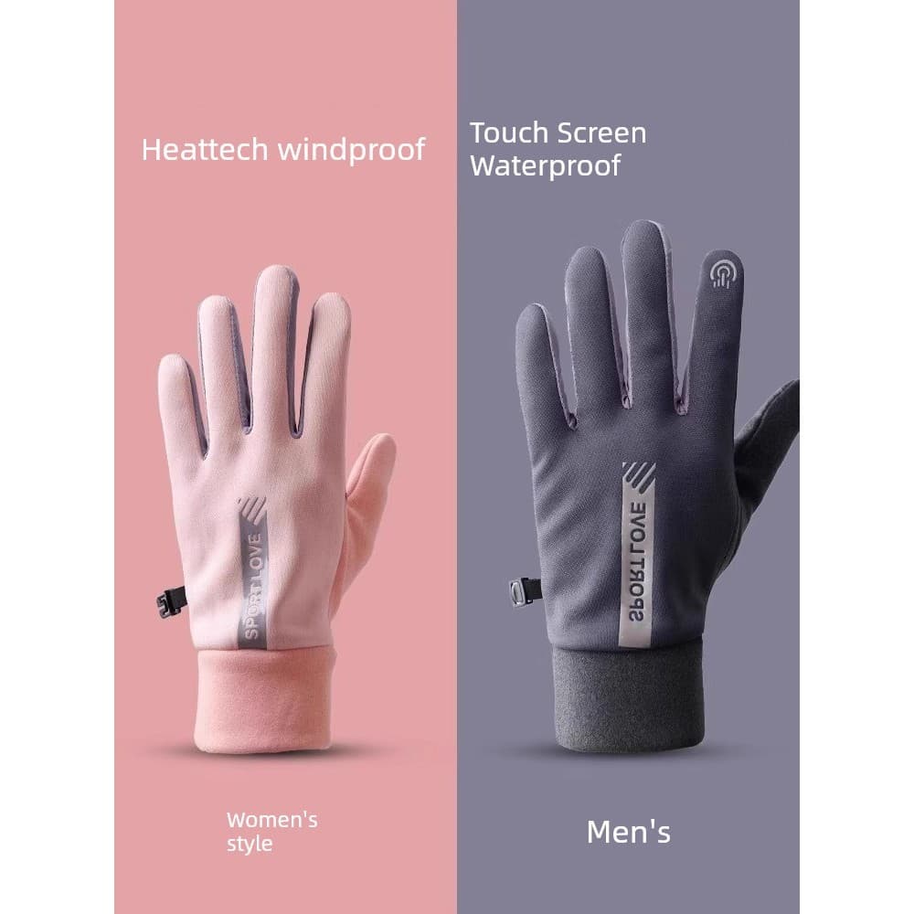 Inverno ciclismo esportes luvas quentes das mulheres dos homens à prova dwaterproof água à prova de vento à prova de fri