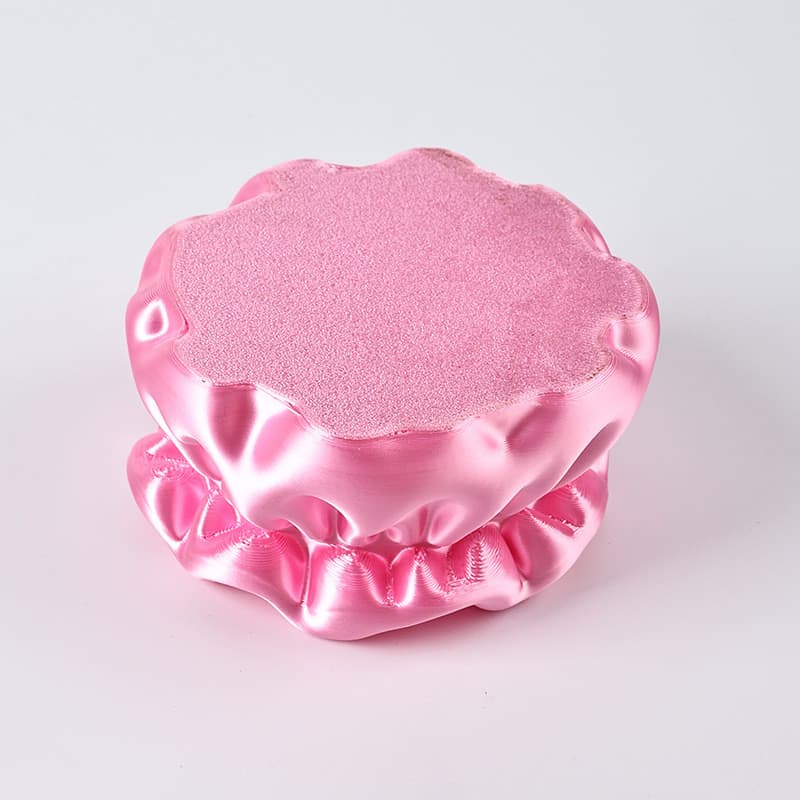 Impressão 3D versão coreana caixa de armazenamento doce plissado pétala forma Bowknot nuvem saco decoração Desktop jóias