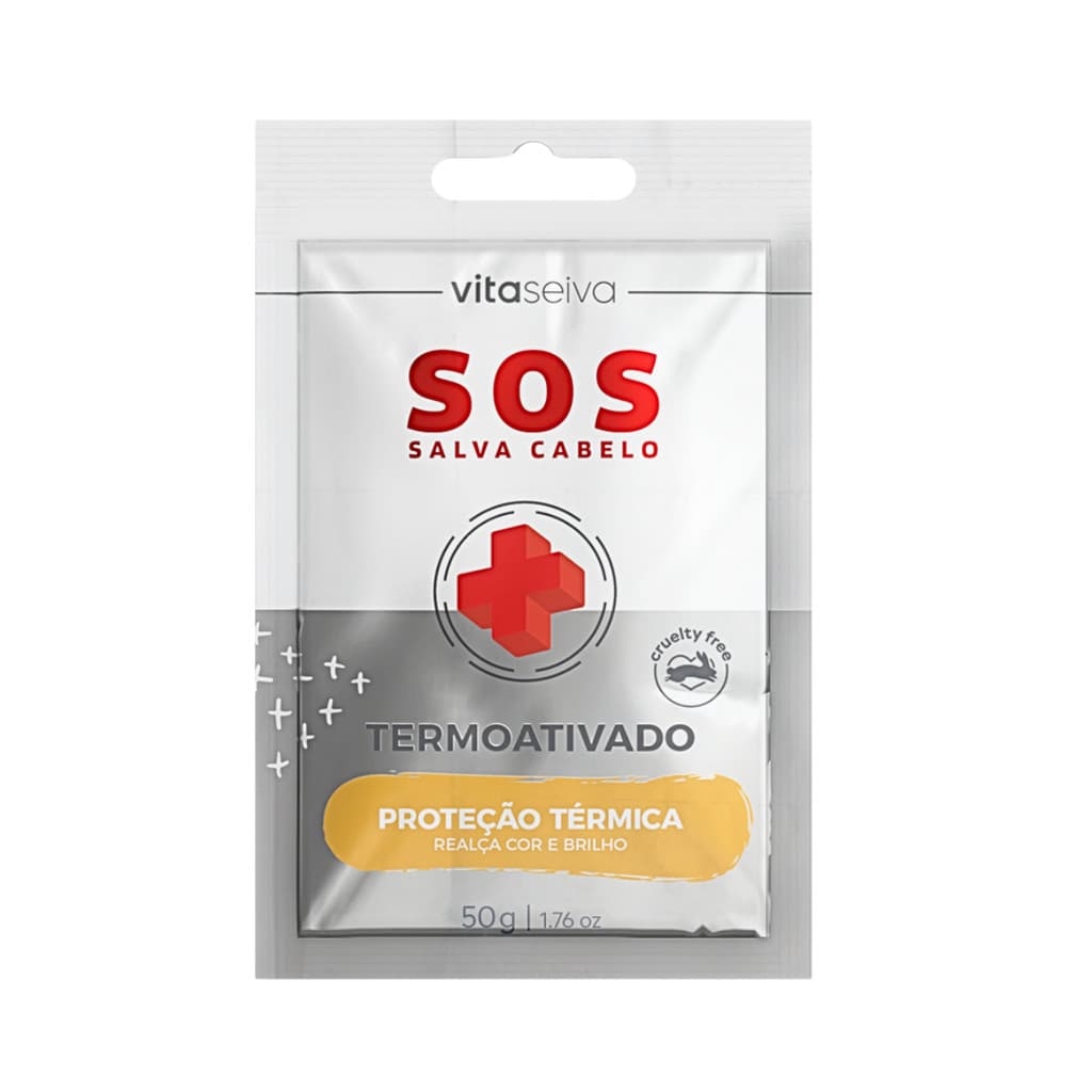Sachê Termoativado Vita Seiva SOS Salva Cabelo 50g Cod85693