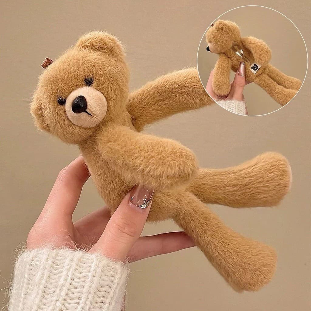 Grampo de cabelo de urso fofo 2026 novo estilo de pelúcia de alta qualidade bb clipe franja clipe lateral