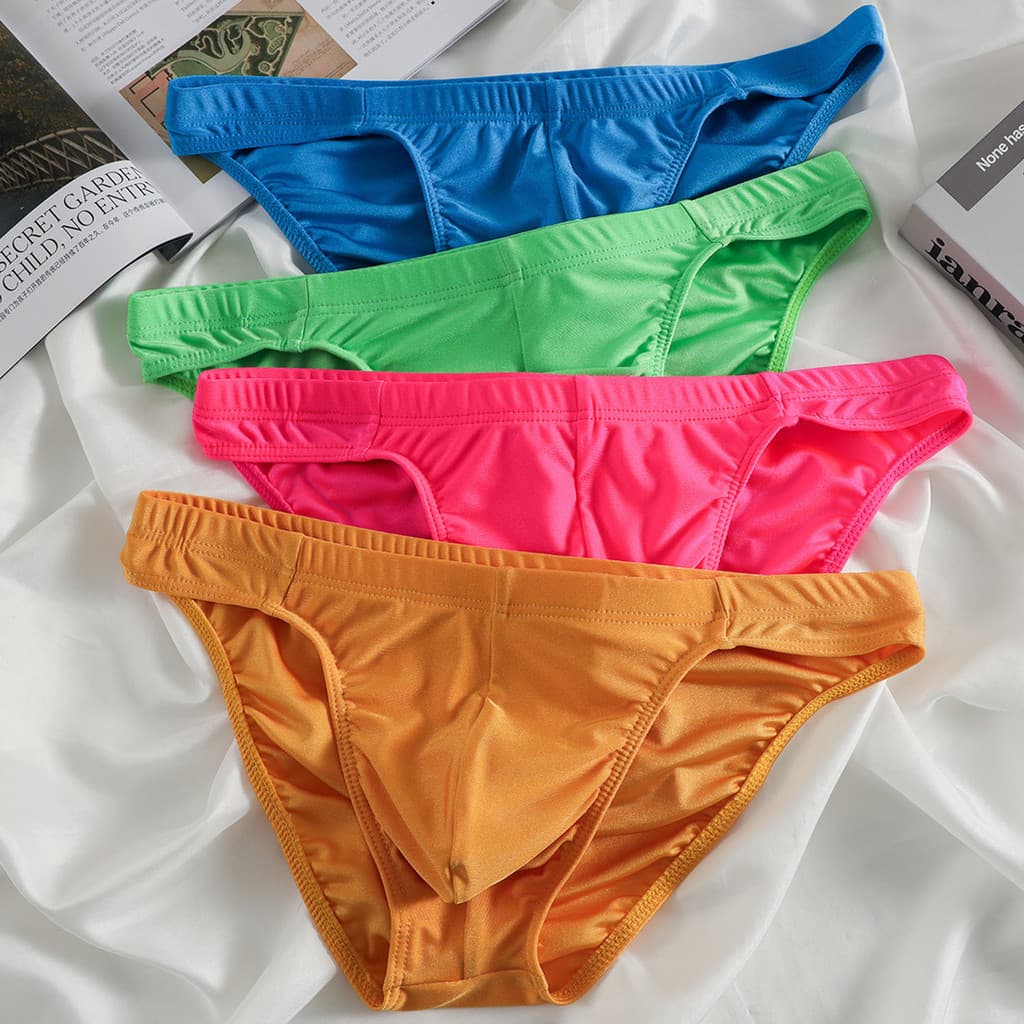 Conjunto de 2 cuecas masculinas de cintura baixa sem costura, esportivas, respiráveis, macias e confortáveis, cuecas mas