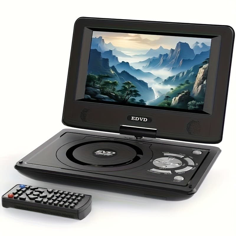 Um Reprodutor de DVD Portátil com Tela de 9 Polegadas, Resolução de Tela de 720 X 560, Reprodução Recarregável, Adequado