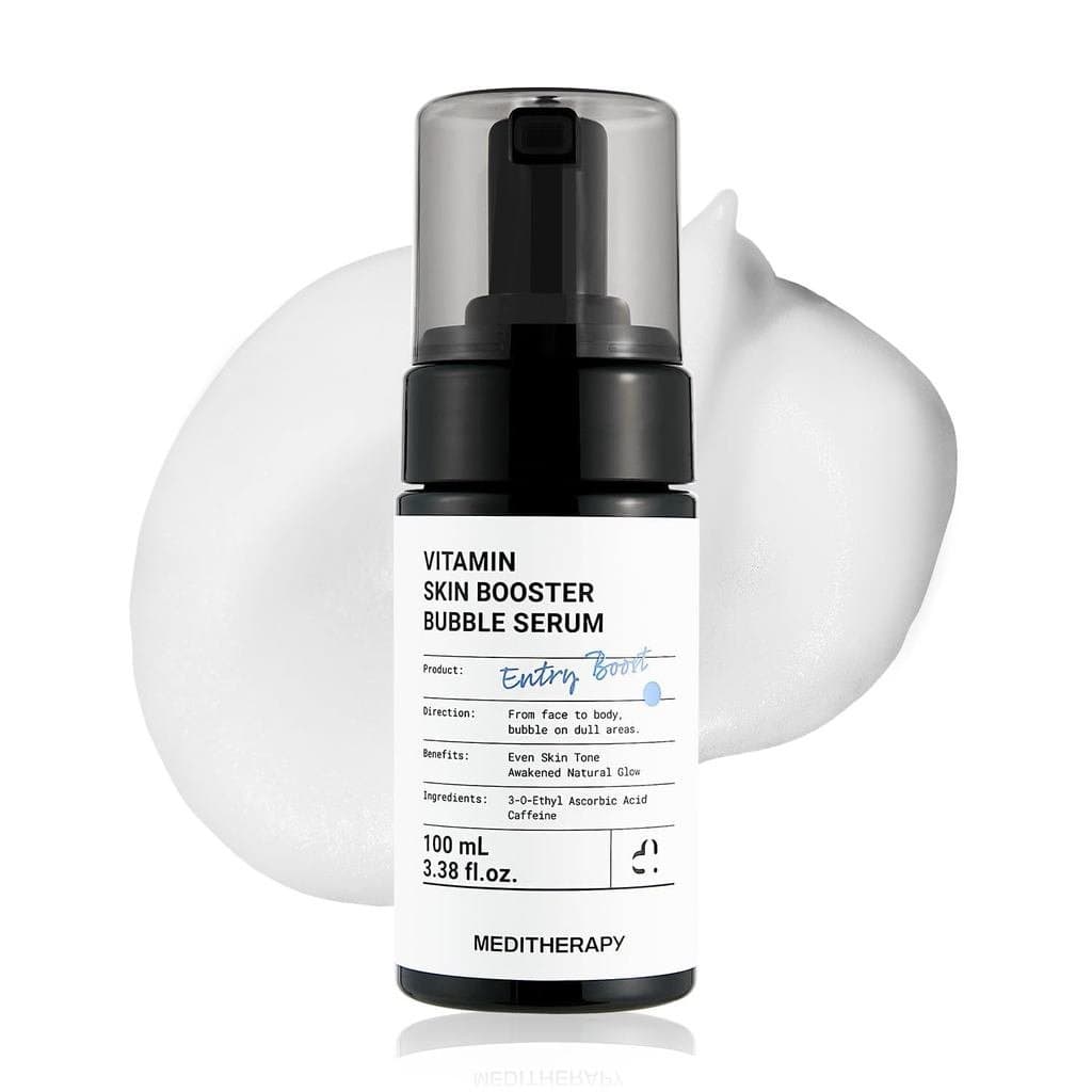 Sérum Facial de Vitamina C MEDITHERAPY – Fórmula de microbolhas, absorção instantânea, luminosidade visível – Vitamina C
