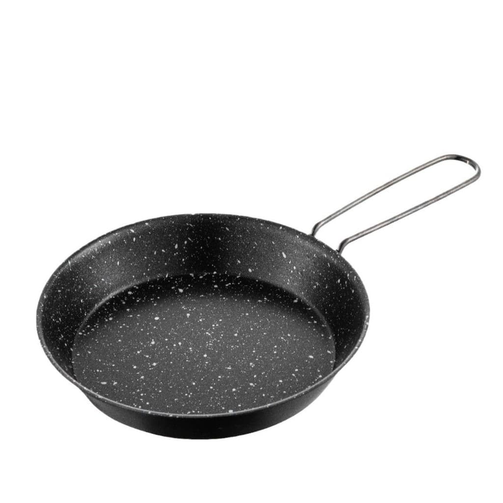 【Ideal Para Camping】Sartén De Aço Inoxidável Dobrável E Antiaderente Para Uso Ao Ar Livre/Panela Dobrável