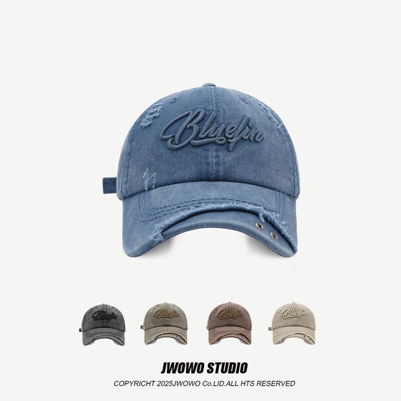 Americano Retro lavado boné de beisebol feminino mostrando rosto pequena moda tridimensional letras bordadas macio topo