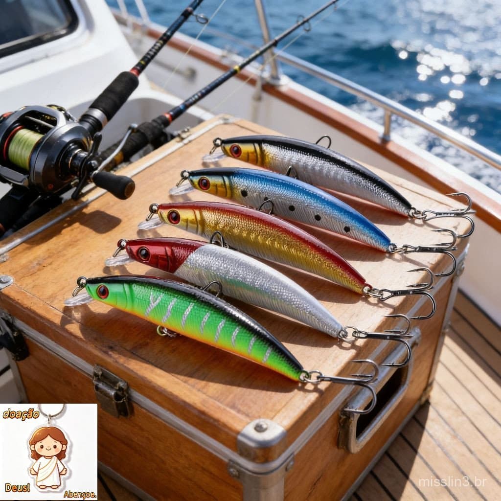 Isca de pesca para barco de pesca marítima 5 unidades