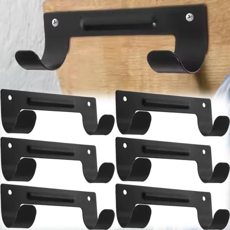 1/2/3 Unidades De Ganchos Para Tábua De Passar Roupa Com Gancho Duplo-Rack De Armazenamento Que Economiza Espaço-Pratele
