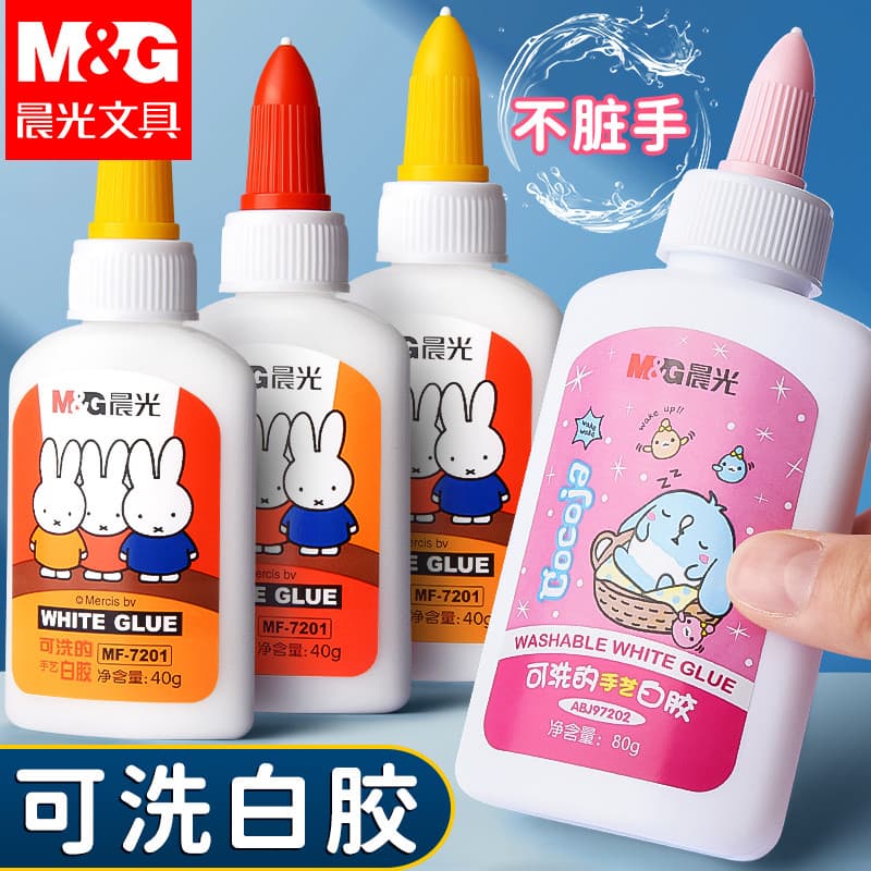 Chenguang Artesanato Cola Branca Cola de Látex Branca de Alta Viscosidade Infantil Feito à Mão Fibra de Viscose Lavável