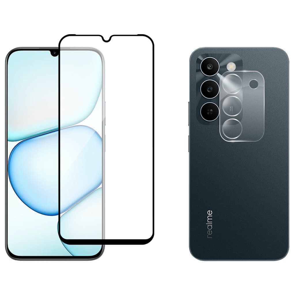 Película Vidro 3D + Película Câmera Vidro P/ Realme C83 5G