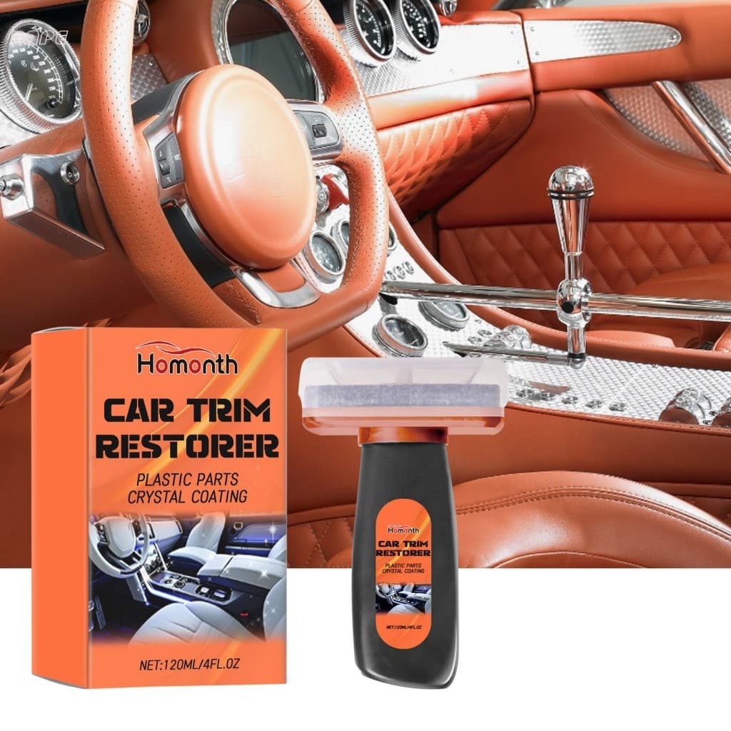 Pasta Restauradora De Couro De Carro 120mL-Esponja De Remodelação De Plástico Para Limpeza De Interiores Automotivos PH