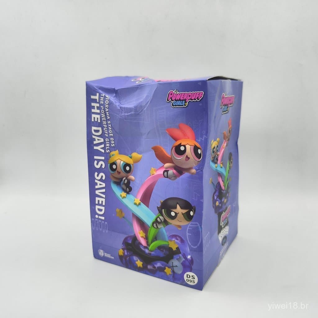 Boneca modelo das Powerpuff Girls, figura solta e popular, brinquedo retrô nostálgico, decoração fofa e moderna, present