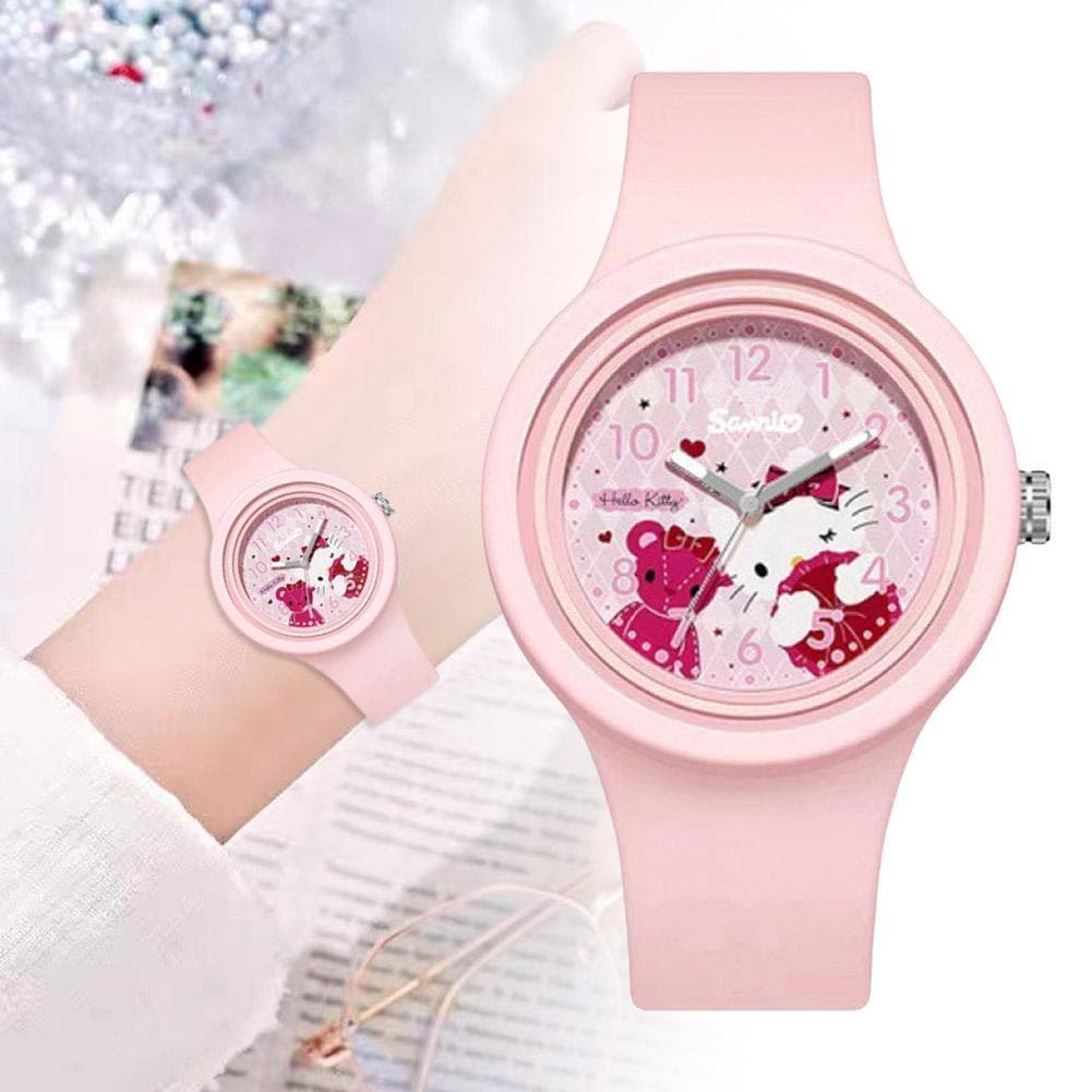 Senhoras Relógio Cor Flor Feminino Ensino Médio Moda Menina Doces Geléia Coração W5n0