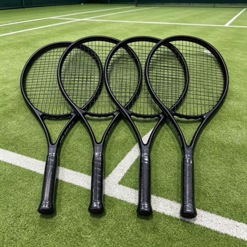 Raquete de tênis hidro 97 dinastia federer composto de carbono High-End avançado profissional pequena raquete preta Ultr