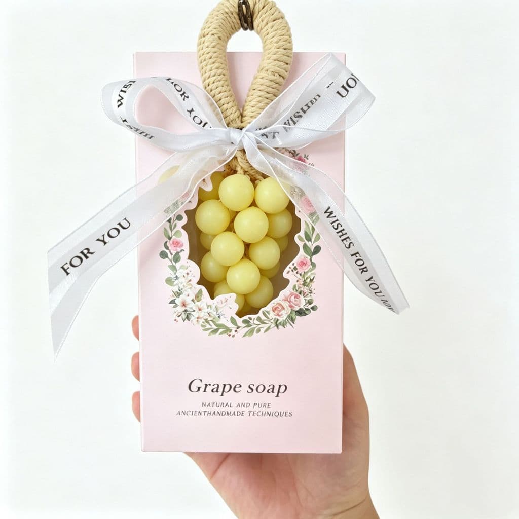 Macaron sabonete artesanal aromaterapia presente cristal uva sabão artesanal lembrança-sol caixa de presente