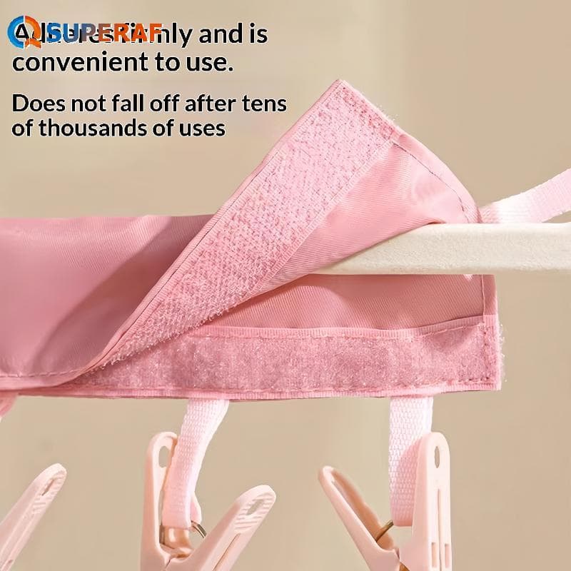 SUPERAF Travel Essential 5 Unidades Cabide Portátil De Tecido Dobrável Com Vários Prendedores De Roupa Perfeito Para Uso