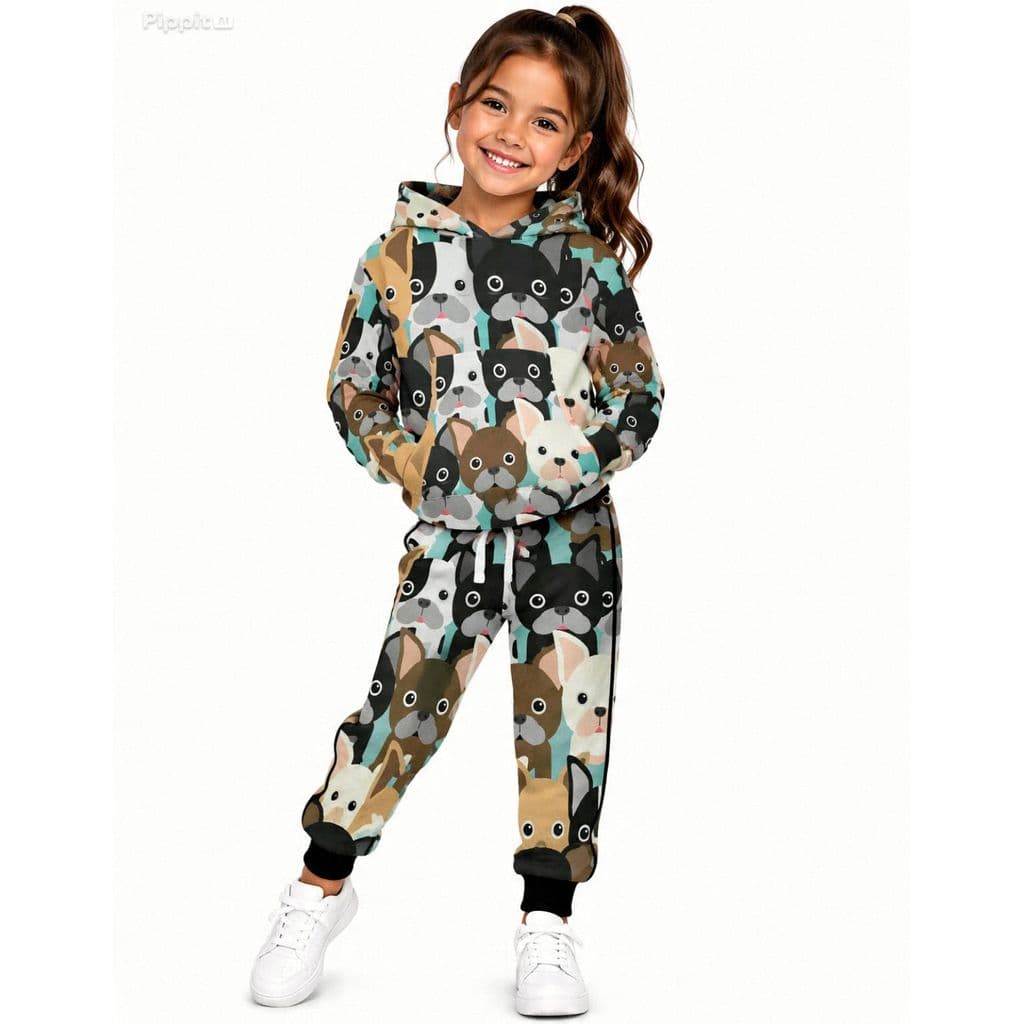 Kit Moletom Infantil Agasalho Térmico Personagem Doguinho Unissex Para Frio Quentinho e Confortável