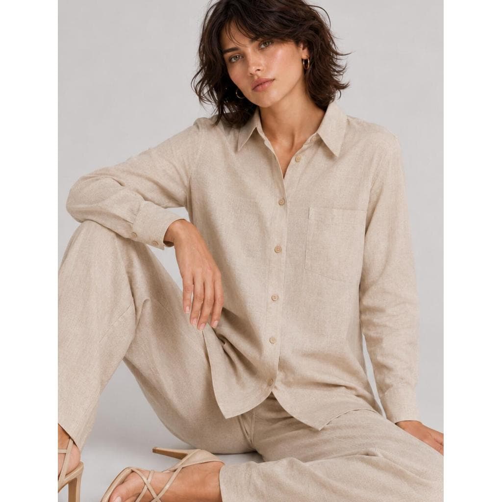 Conjunto Camisa Manga Longa E Calça Pantalona Salvatore