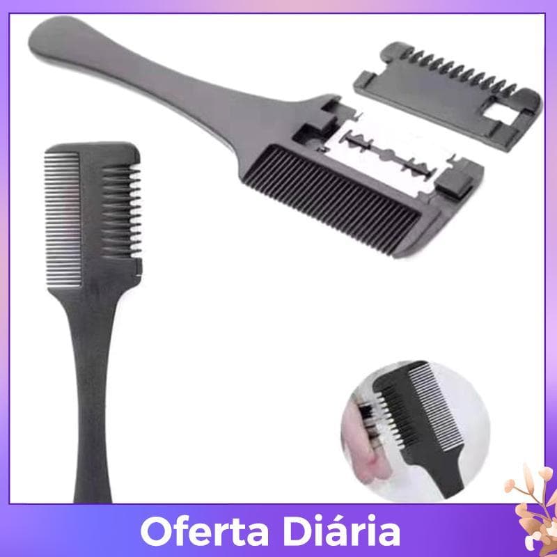 Esteque no 1 Peça Pente De Corte De Cabelo Bla Lidar Com Escovas Navalha Guarnição Ferramentas De Estilo De Salão De Bel