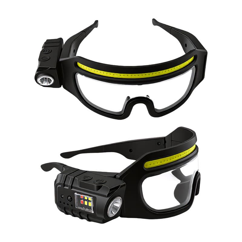 Iluminação ao ar livre ciclismo óculos à prova de vento luz Sensor farol tecnologia luz de pesca