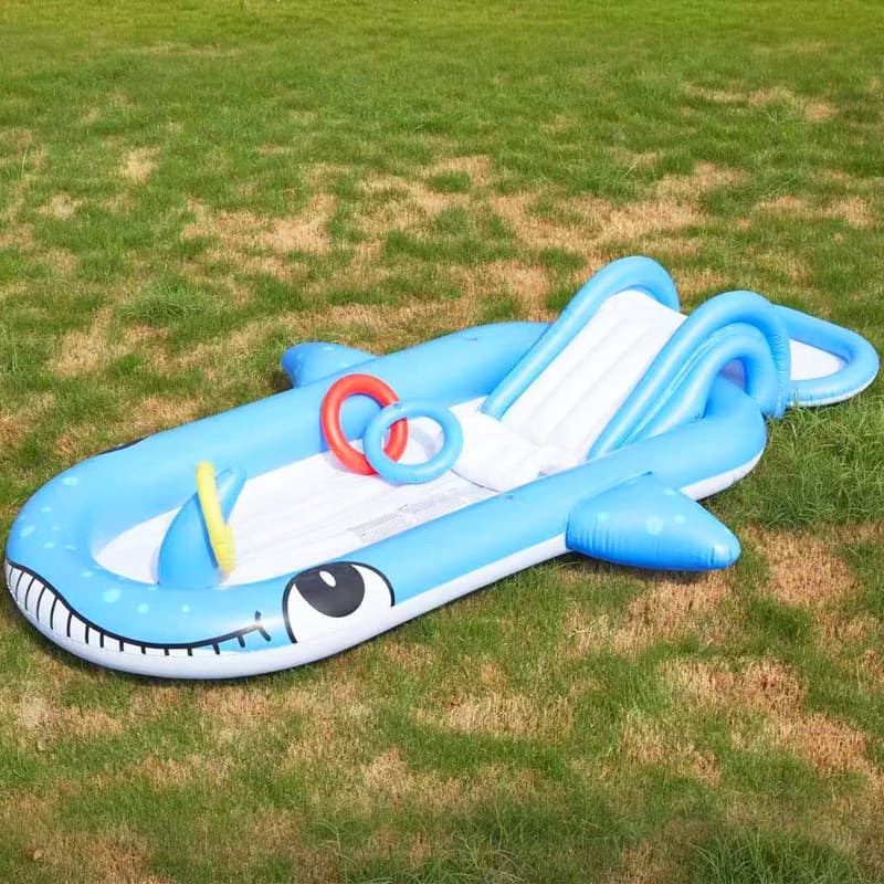 Crianças piscina inflável engrossada com Slide bebê infantil casa oceano piscina de bolinhas Sprinkler crianças piscina