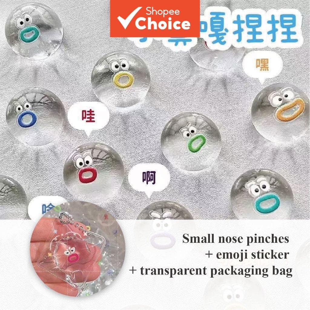 Taba Random Squishy Toys-50 Peças De Lodo De Bola De Expressão Transparente Ultramacio , Chaveiro De Alívio De Estresse