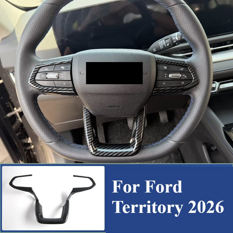 Para Ford Territory 2026 Volante Acento Guarnição/Console Central Moldura Protetora Conjunto Traço E Roda