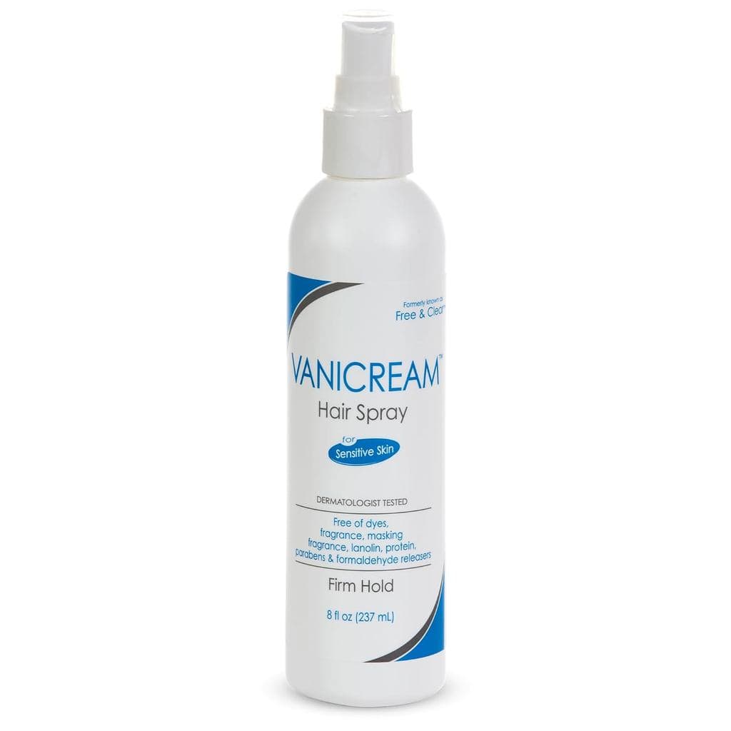 Vanicream Hairspray de Fixação Forte, Sem Fragrância e Sem Glúten, Para Pele Sensível, 8 Onças, Embalagem Pode Variar HY