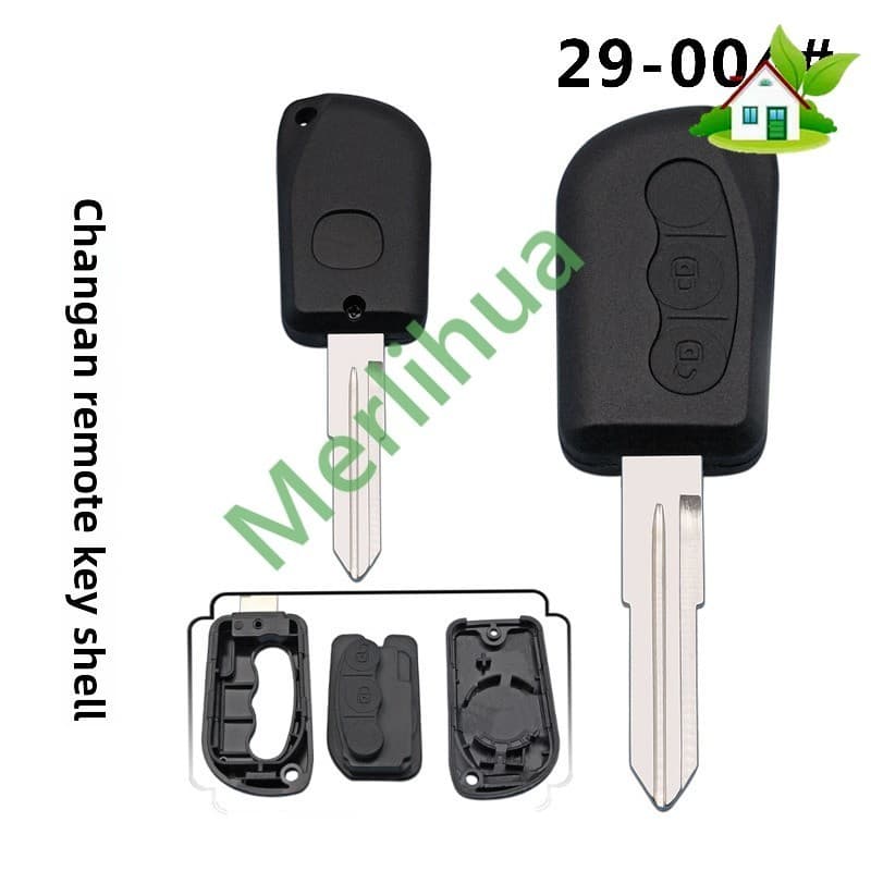 Para Changan Benben CX20 Chave De Controle Remoto Escudo Placa Reta Caso Substituição Em Branco
