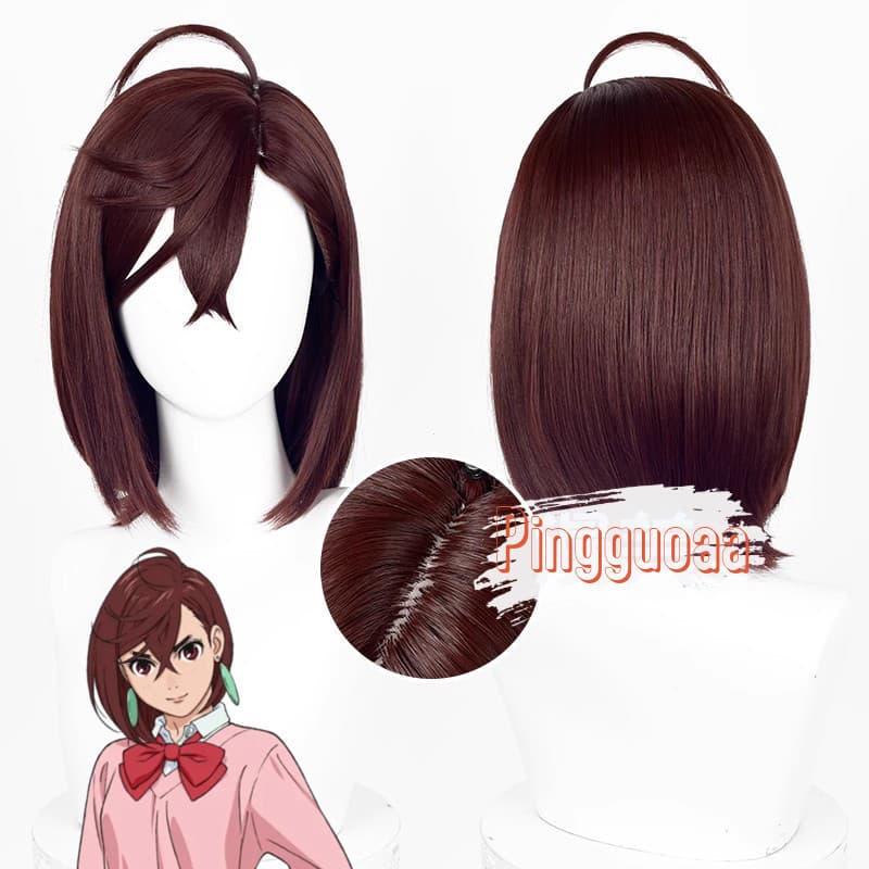 69441 Peruca de Cosplay de Anime Dadandan Momo Ayase 37cm de Comprimento Cabelo Sintético Resistente ao Calor 0841 5147