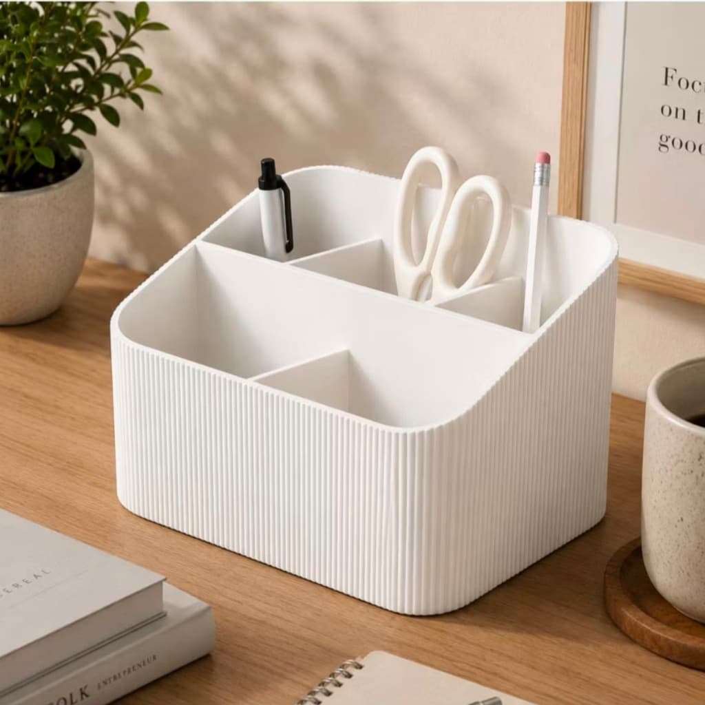 Porta Canetas Organizador de Mesa Decorativo Multifuncional Impressão 3D
