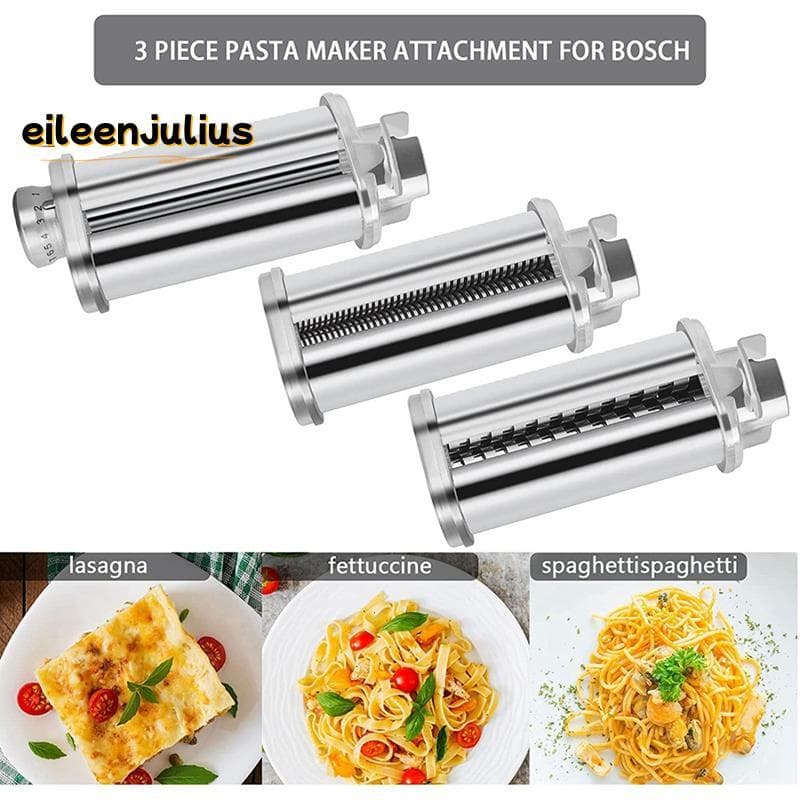 [eileenj3] Acessório De Rolo De Macarrão Para Misturador De Cozinha , Folha , Cortador De Espaguete E Fettuccine , Acess