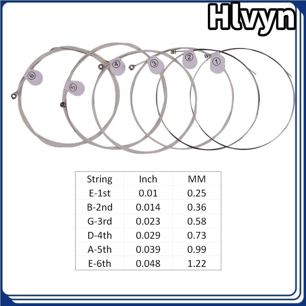 Hlvyn-br ZIKO DUS-012 Cordas de violão folk acústico leves, fio de liga hexagonal banhado a prata, resistente à