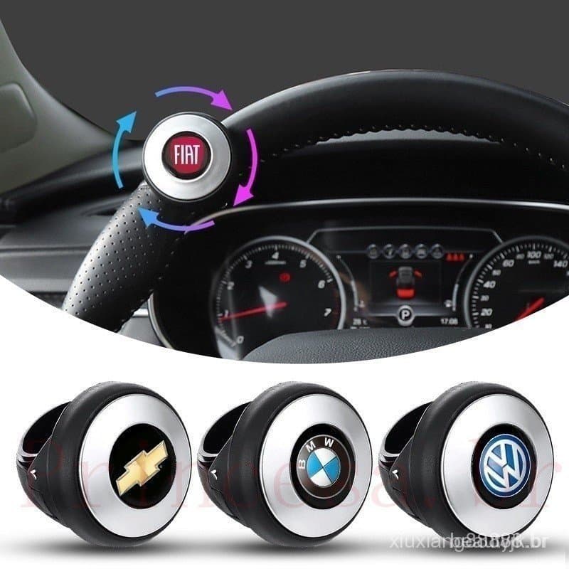 Manípulo giratório do volante do carro, peça de reposição com esfera em forma de botão e rolamento de metal com rotação