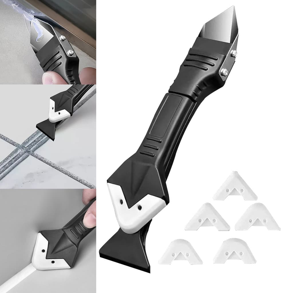 [wisdomt] 5 Em 1 Removedor De Silicone Selante Raspador Suave Calafetagem Finalizador Kit Ferramentas Remoção De Molde D