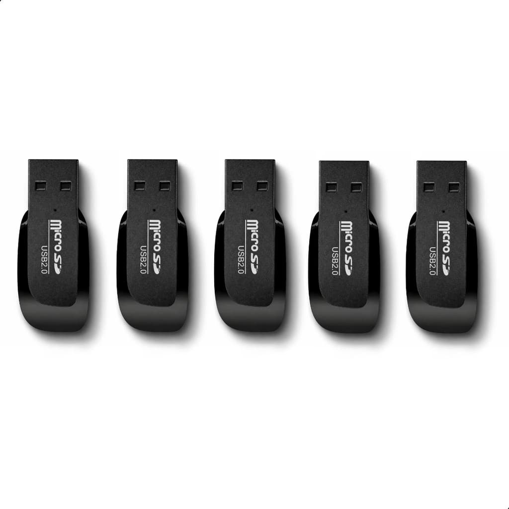 5 Adaptadores Leitor Micro Sd Usb 2.0 Pendrive