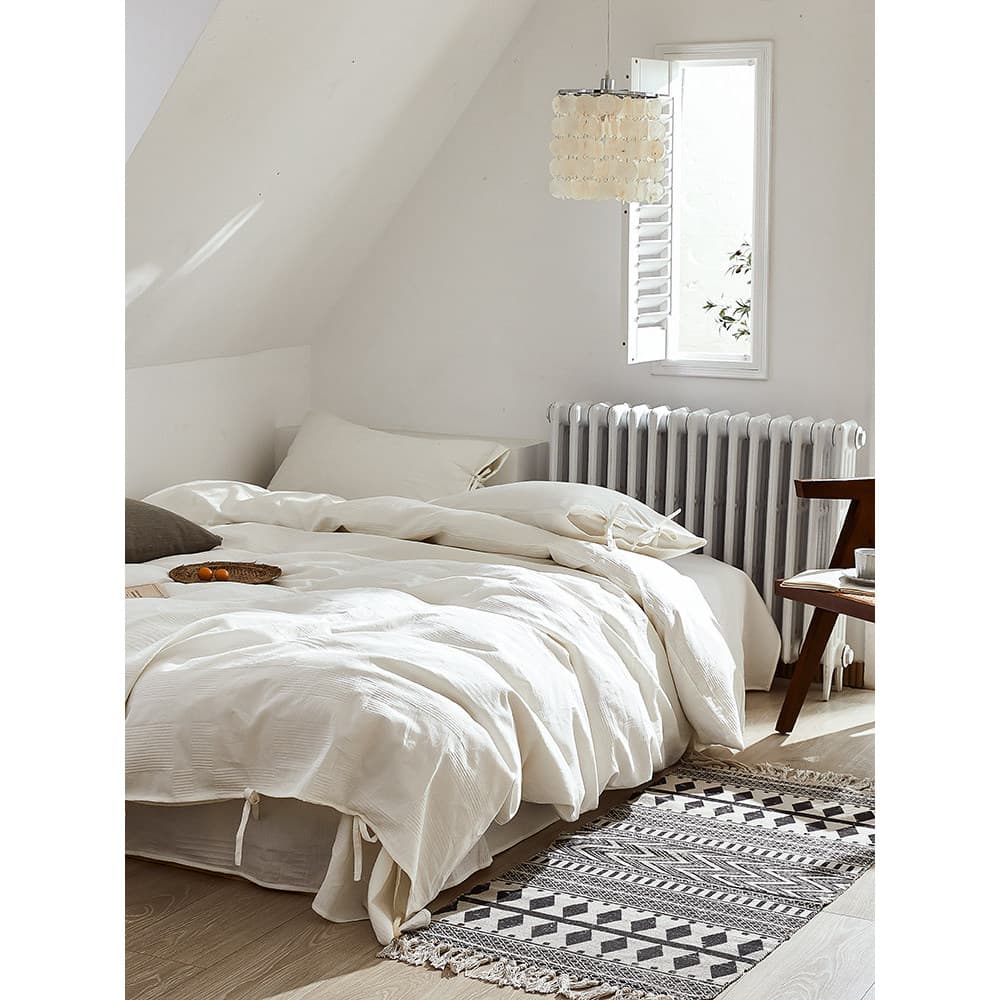 Original ecológico Natural não-tingimento saudável classe A branco lençol estilo puro algodão puro algodão simples cama