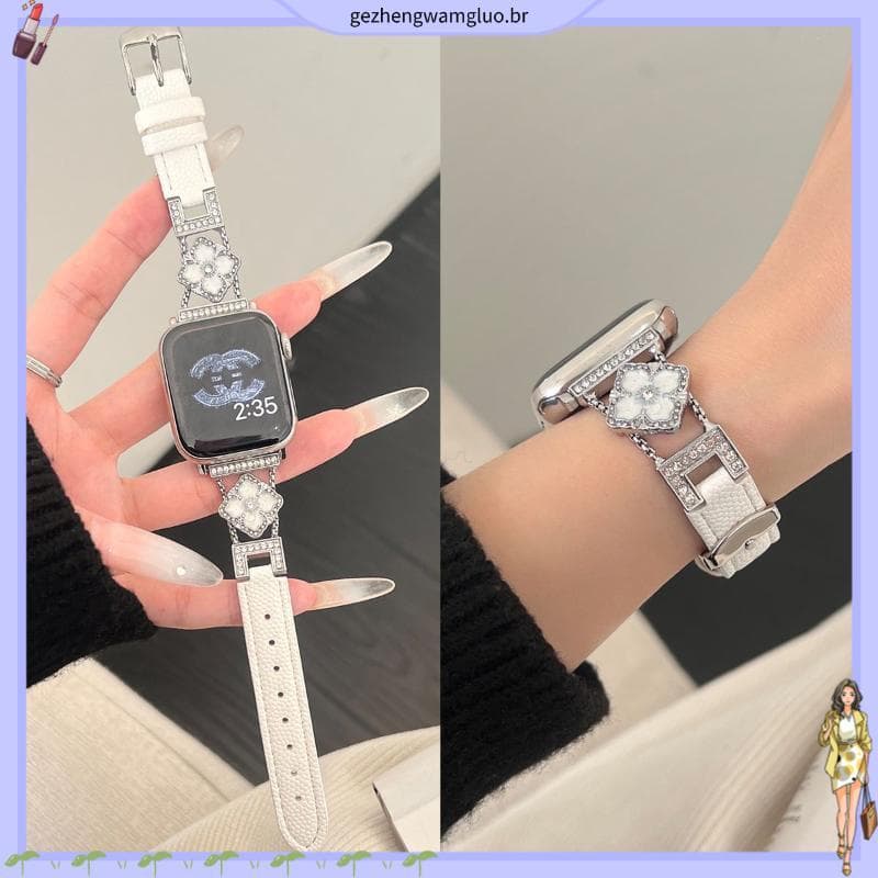 Adequado para Xiaomi 10pro/9pro relógio Huawei FIT4/5/3 pulseira de relógio padrão Caviar tecido Chilift pulseira