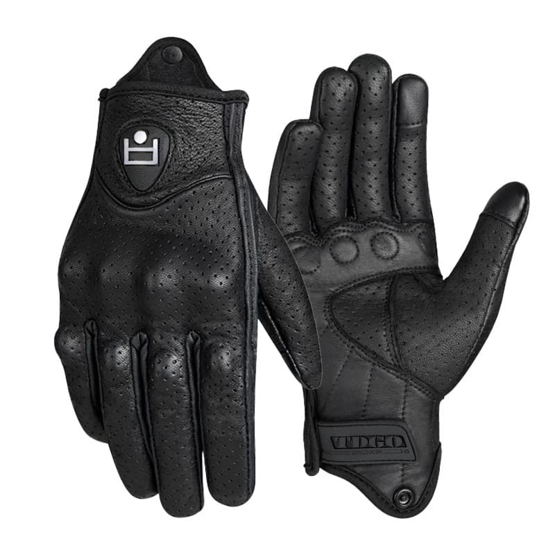 Luvas de motocicleta masculinas verão ciclismo luvas resistente ao choque respirável quatro estações à prova de vento Re