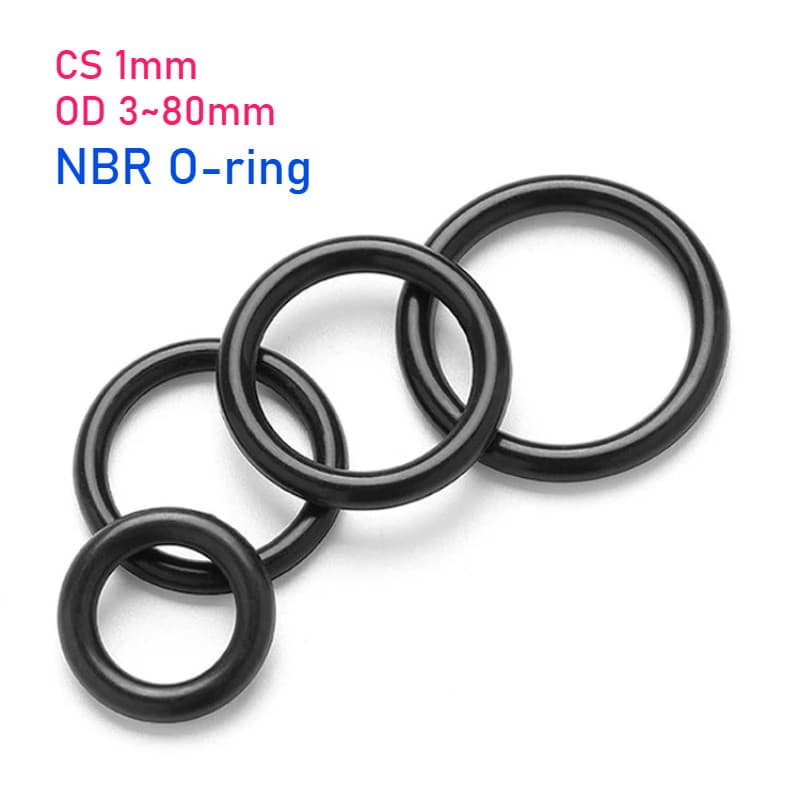 CS 1mm OD 3 ~ 80mm NBR O Ring Seal Junta Nitrilo Butadieno Espaçador De Borracha Arruela De Resistência A Óleo