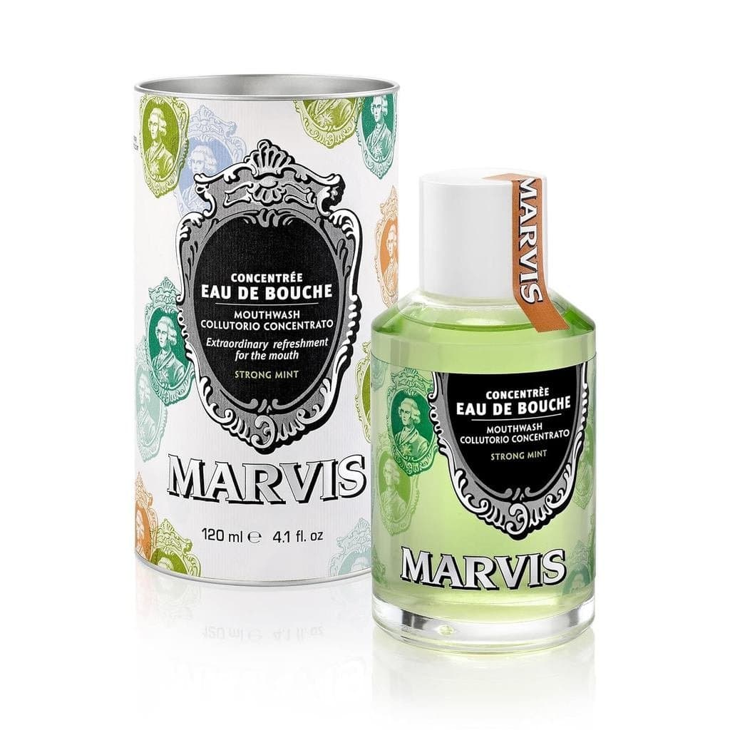 Enxaguante bucal Marvis Strong Mint, concentrado, 4,1 fl oz