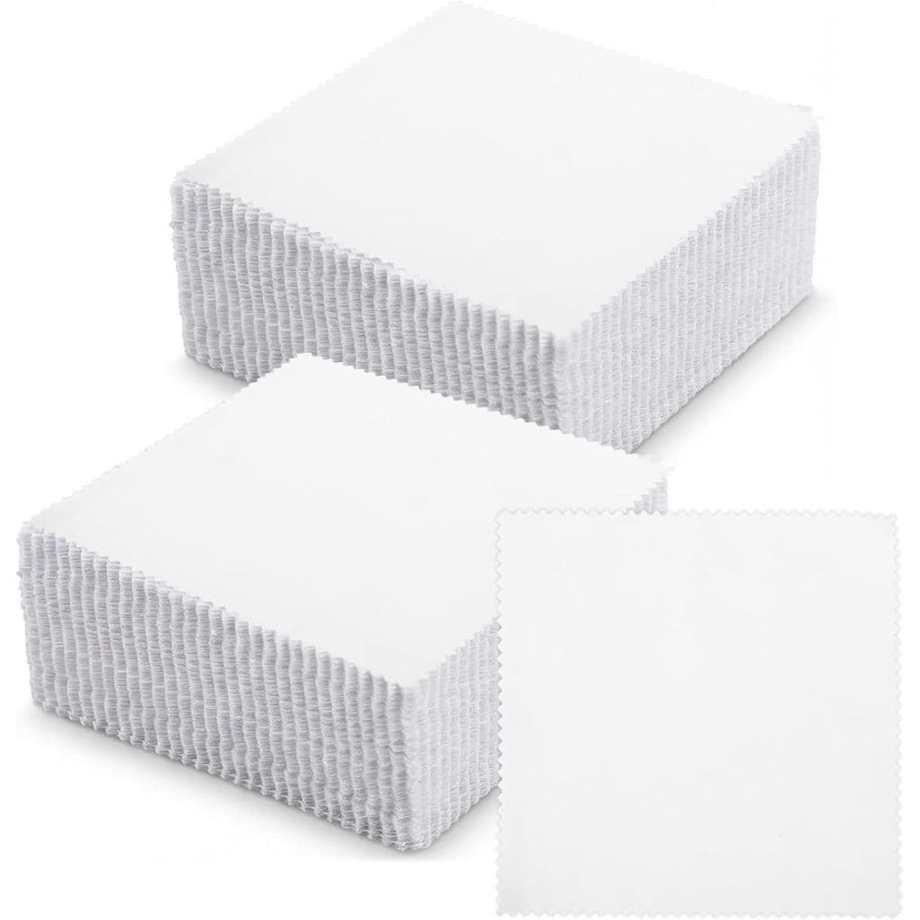 Pacote com 42 Quadrados de Tecido de Algodão de 5 Polegadas, Tecido Branco Sólido Pré-Cortado para Quilting