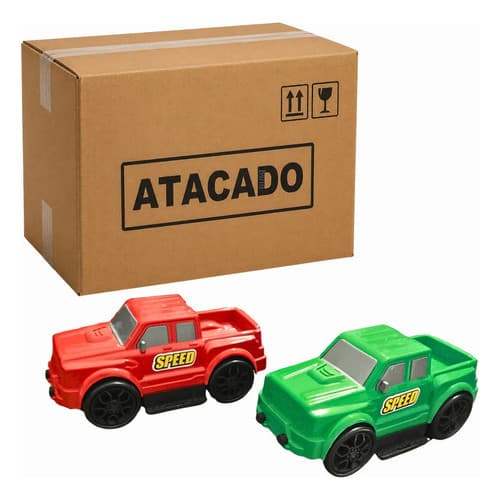 Atacado Carrinho Caminhonete Infantil Brinquedo Fricção Kit Econômico Revenda Com 24 Unidades Menino