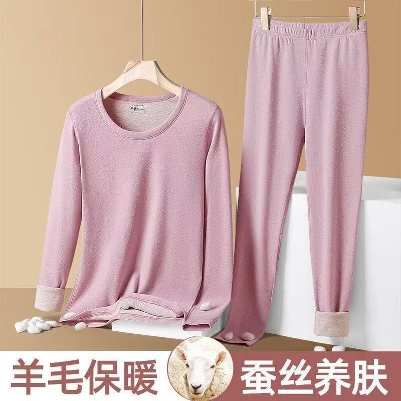 Outono inverno novo estilo casal de pelúcia seda térmica conjunto roupa interior das mulheres dos homens dupla face esco